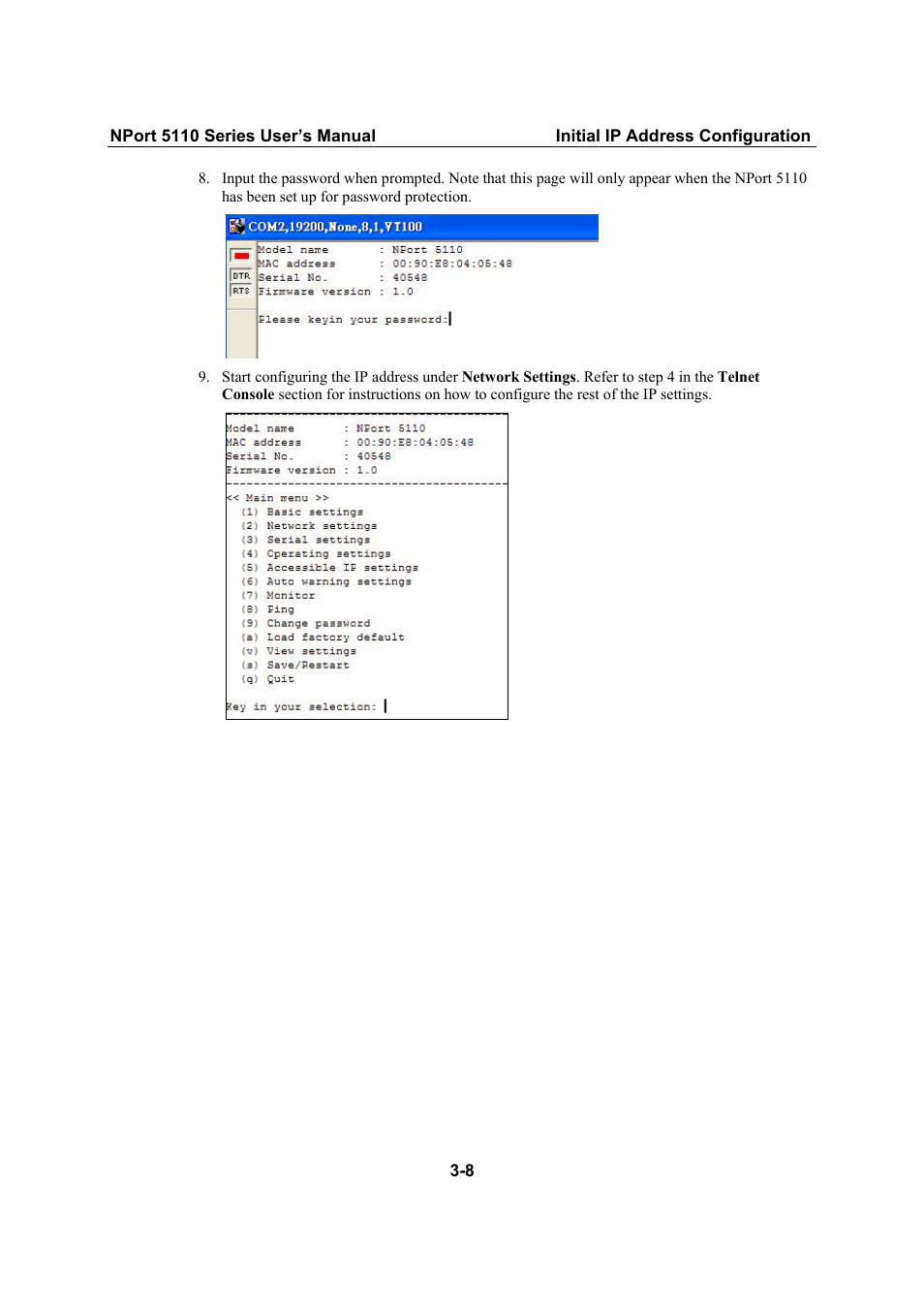 Moxa Technologies NPort 5110 Series User Manual | Page 18 / 101