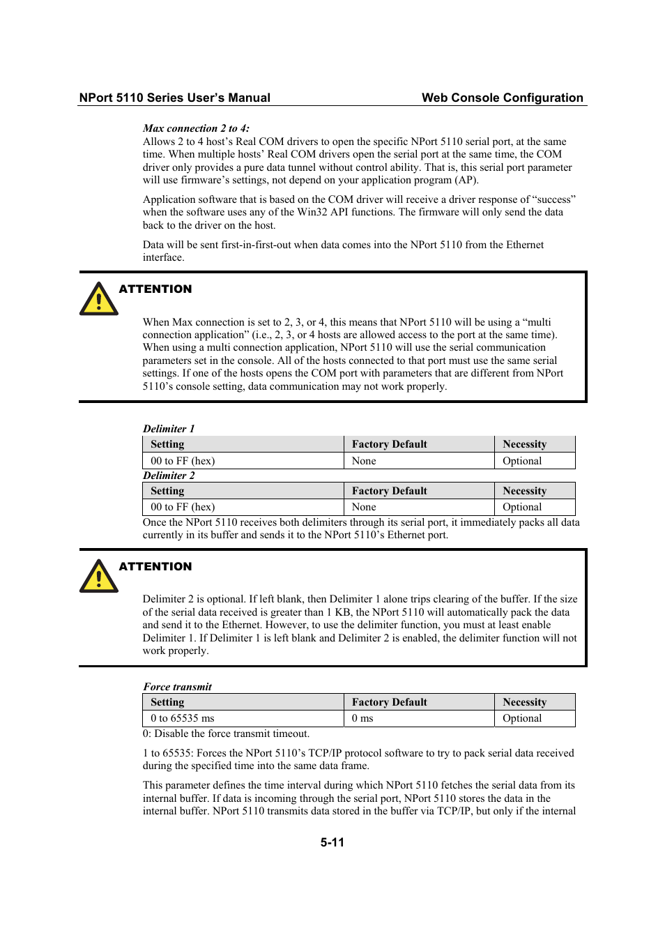 Moxa Technologies NPort 5110 Series User Manual | Page 33 / 101