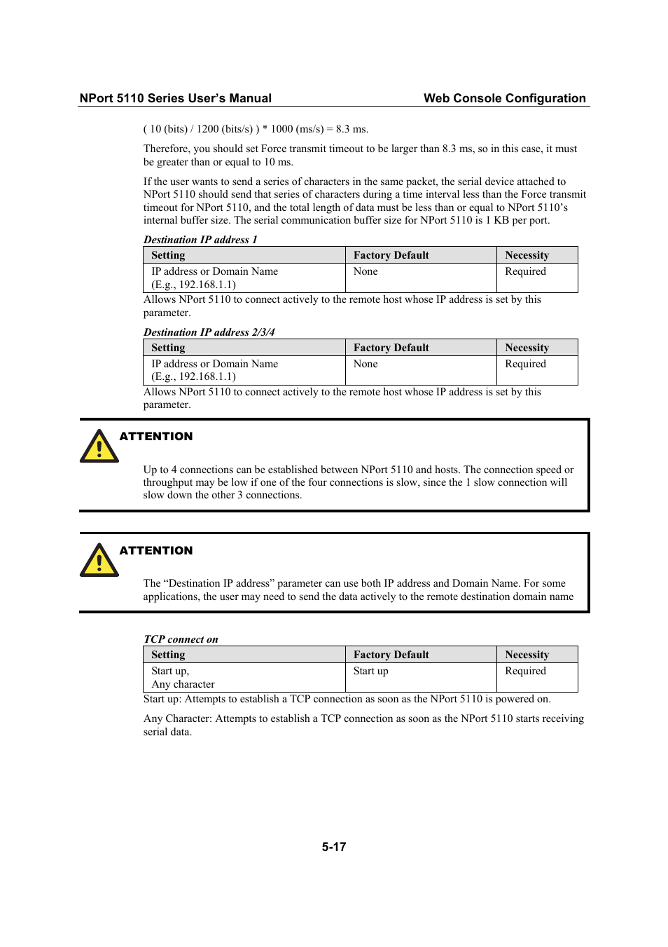 Moxa Technologies NPort 5110 Series User Manual | Page 39 / 101