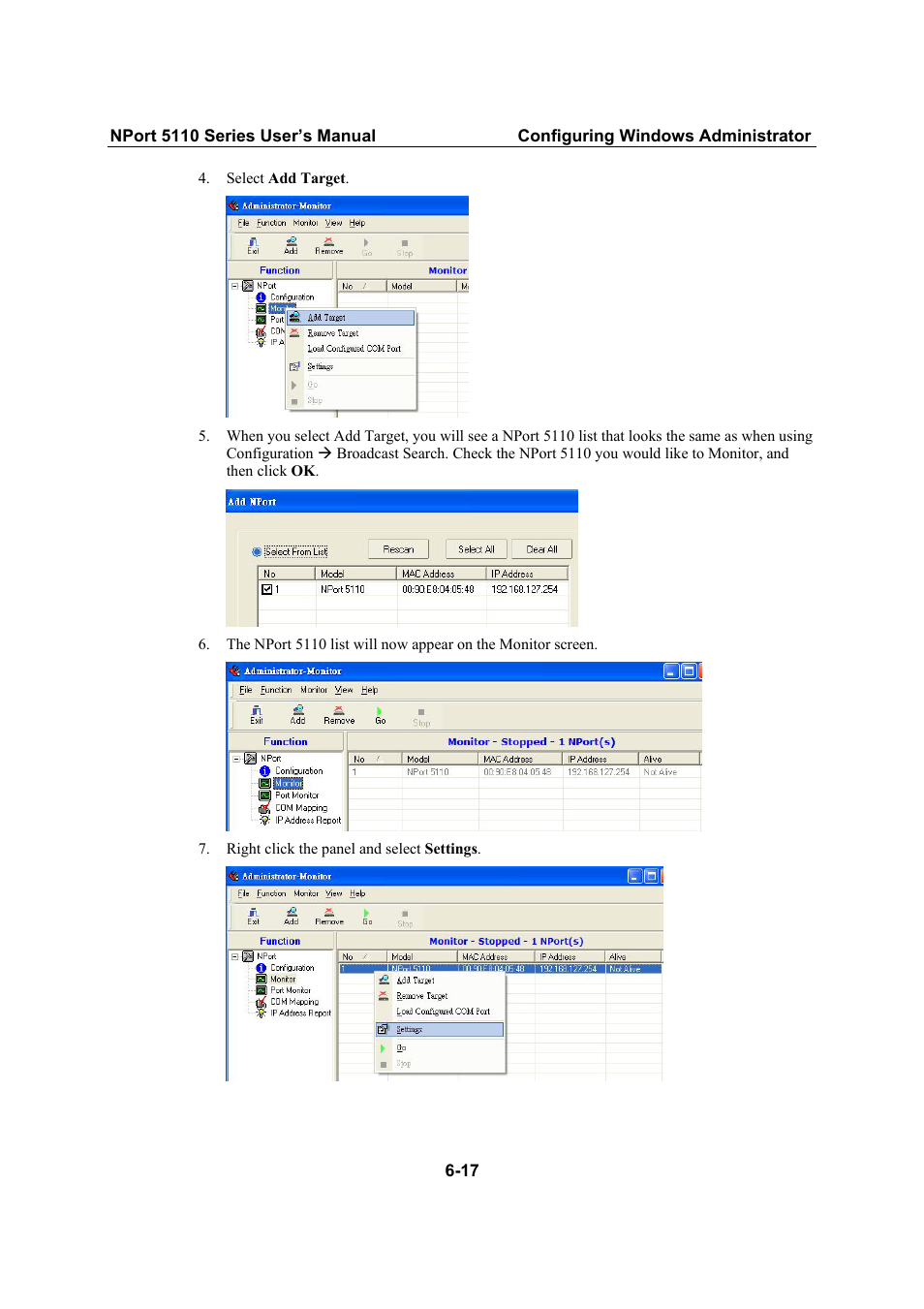 Moxa Technologies NPort 5110 Series User Manual | Page 68 / 101