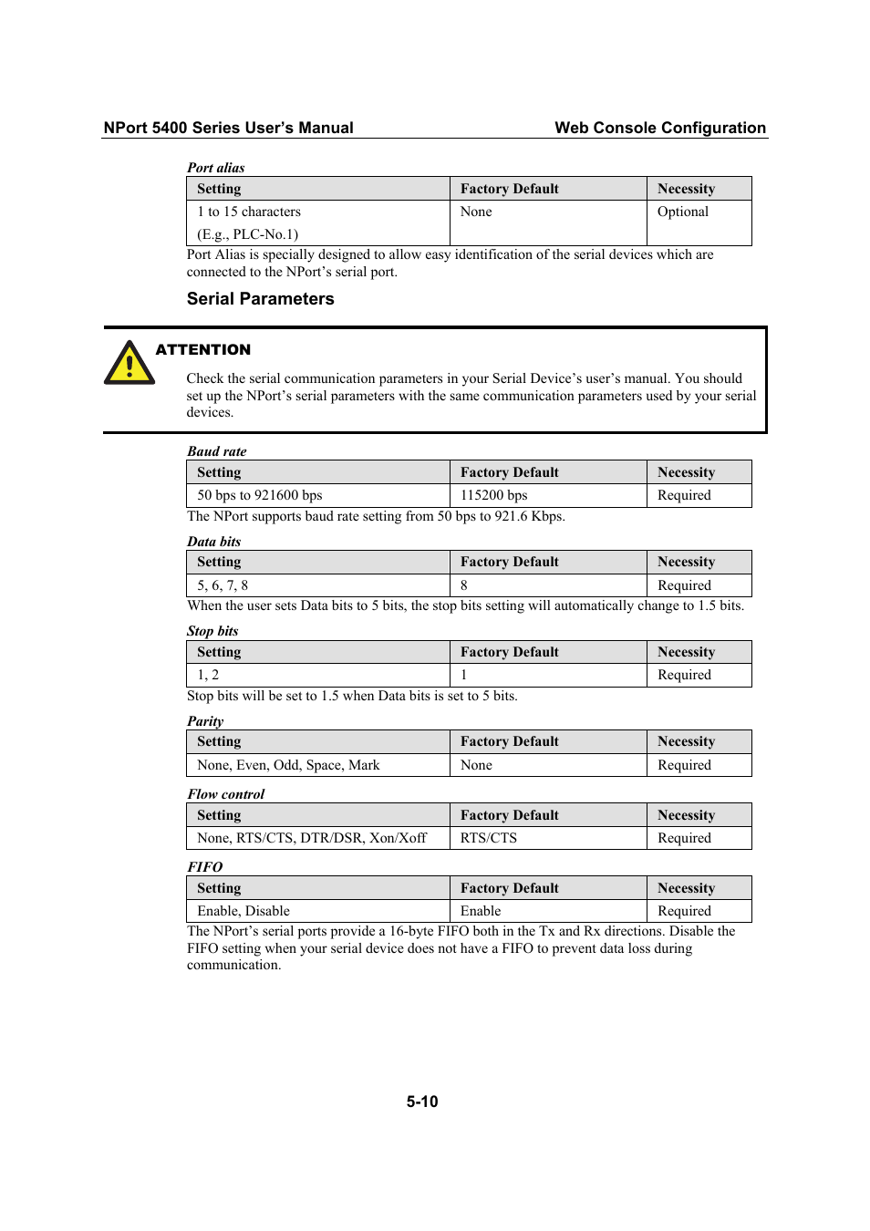 Moxa Technologies NPort 5400 Series User Manual | Page 36 / 104