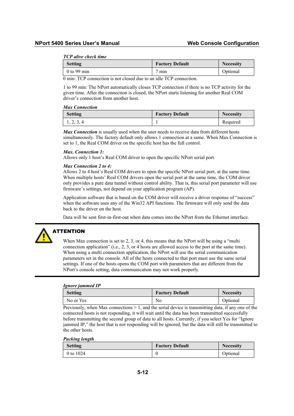 Moxa Technologies NPort 5400 Series User Manual | Page 38 / 104