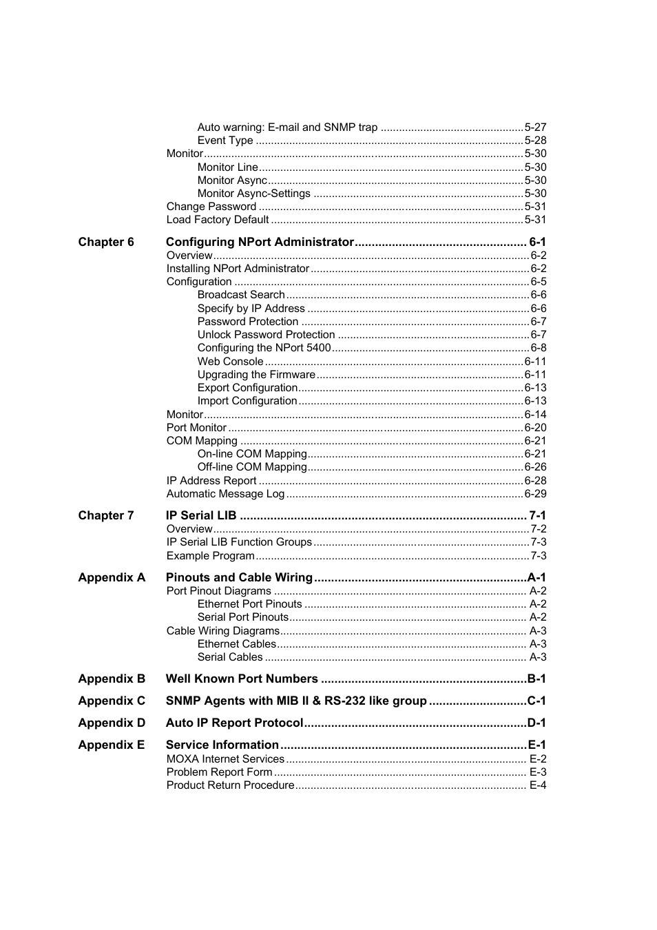 Moxa Technologies NPort 5400 Series User Manual | Page 4 / 104