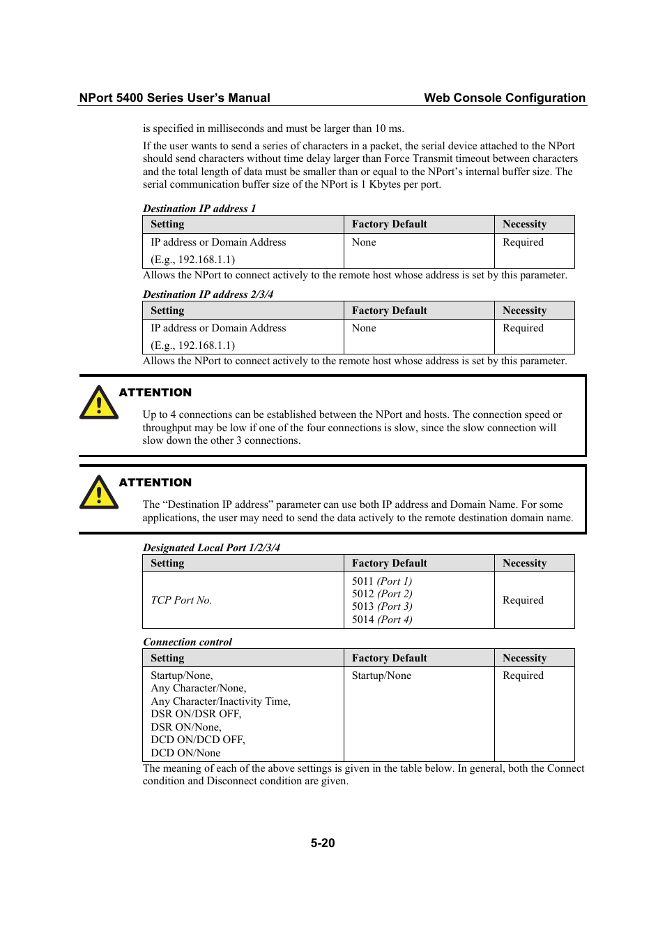 Moxa Technologies NPort 5400 Series User Manual | Page 46 / 104