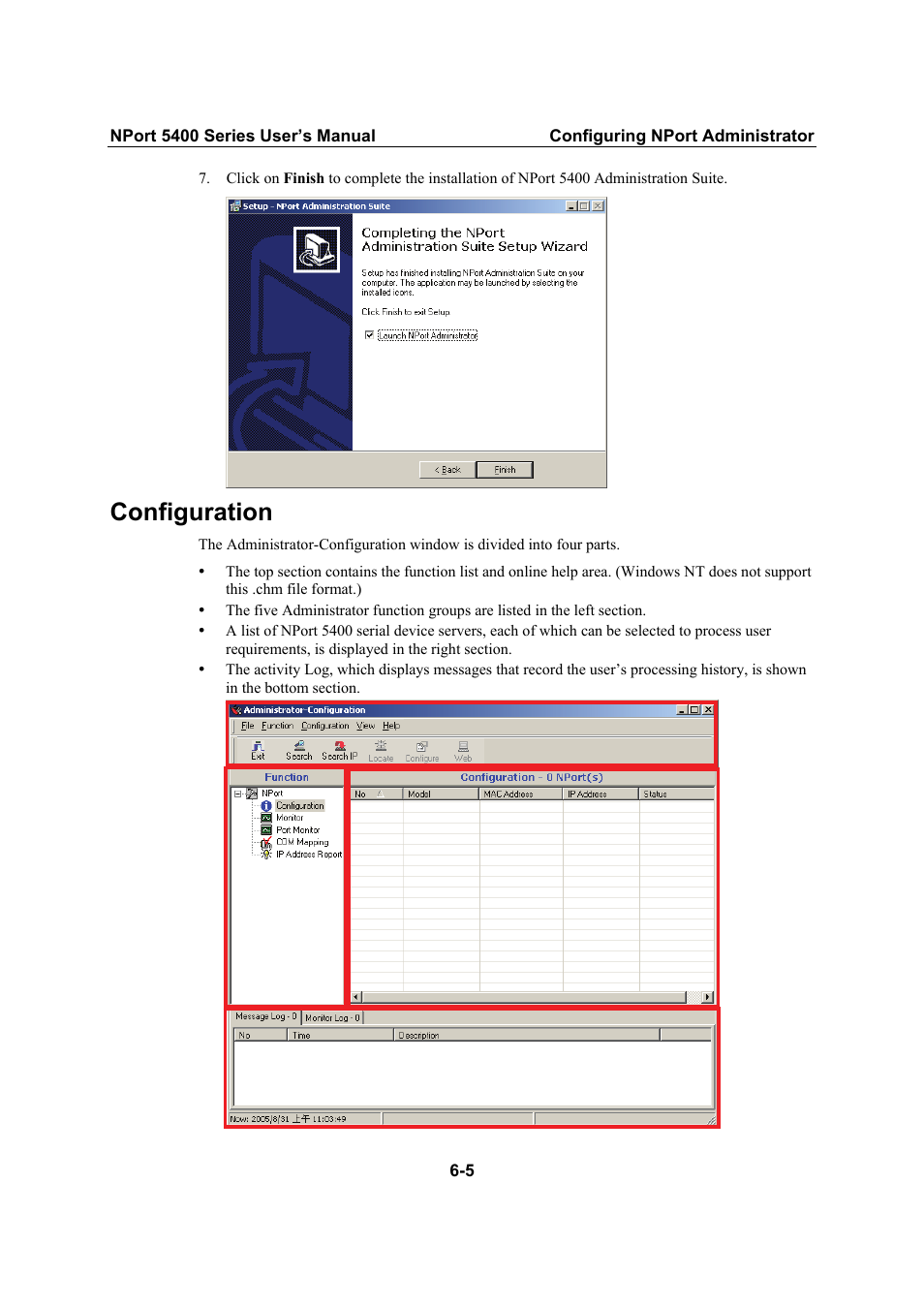 Configuration | Moxa Technologies NPort 5400 Series User Manual | Page 62 / 104