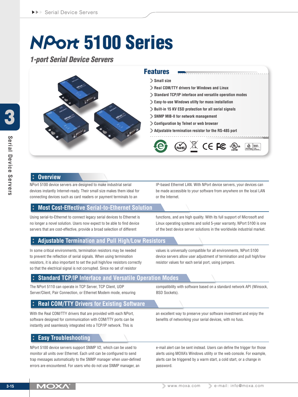 Moxa Technologies 5100 User Manual | 4 pages