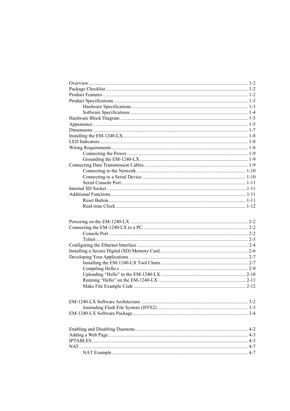 Moxa Technologies EM-1240-LX User Manual | Page 3 / 64