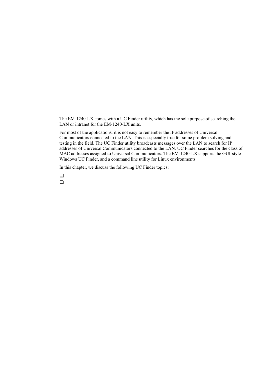 Uc finder, Chapter 6, Uc finder -1 | Moxa Technologies EM-1240-LX User Manual | Page 50 / 64