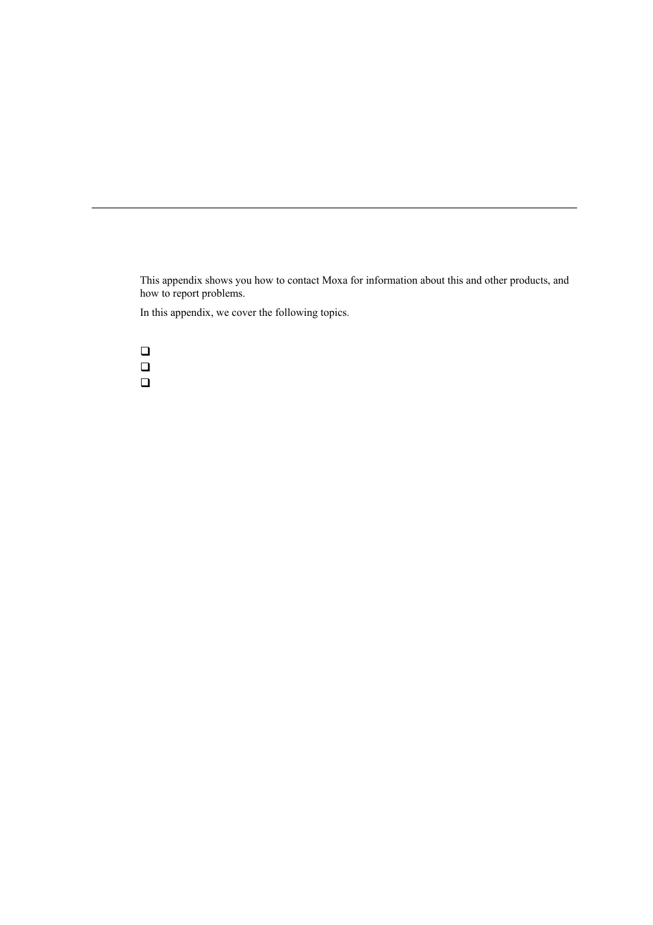 D. service information, Appendix d | Moxa Technologies EM-1240-LX User Manual | Page 61 / 64