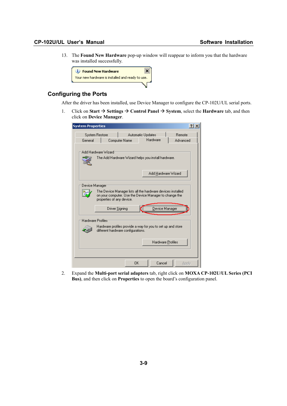 Moxa Technologies CP-102U/UL User Manual | Page 21 / 78
