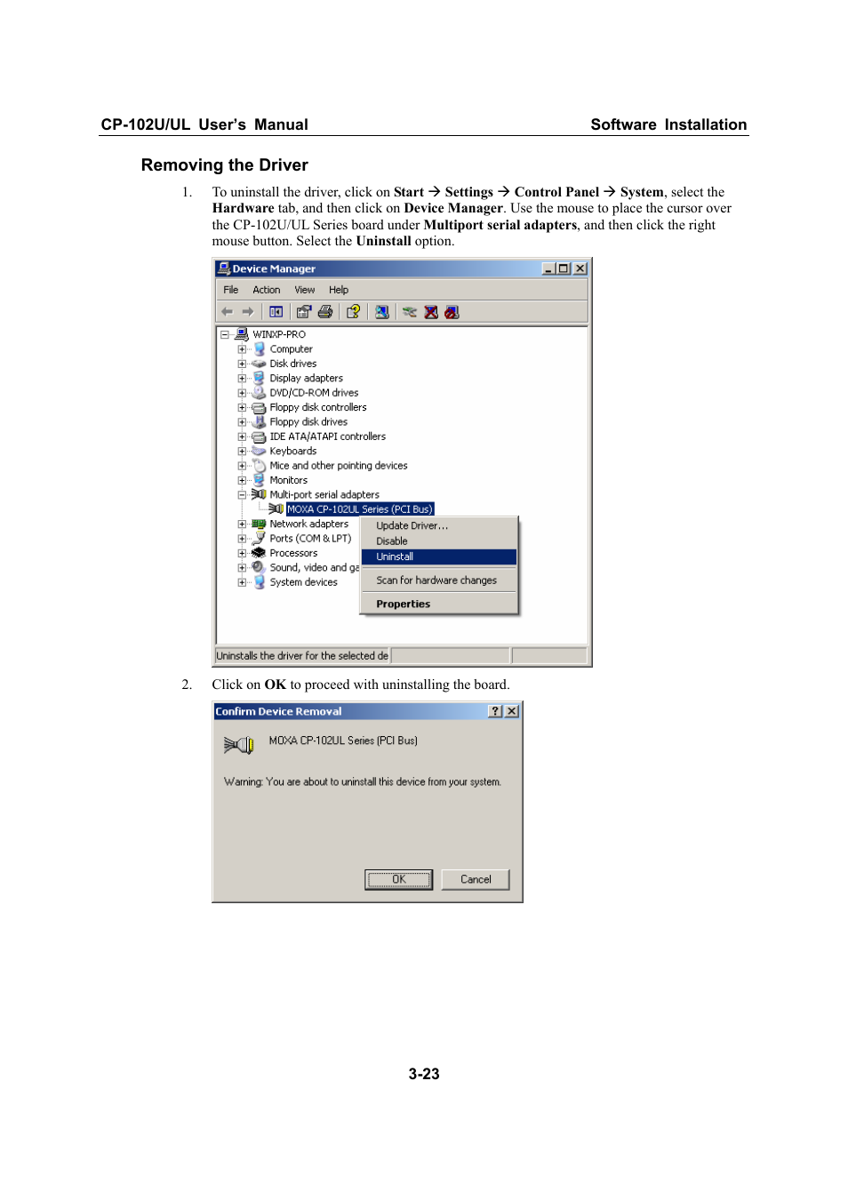 Moxa Technologies CP-102U/UL User Manual | Page 35 / 78