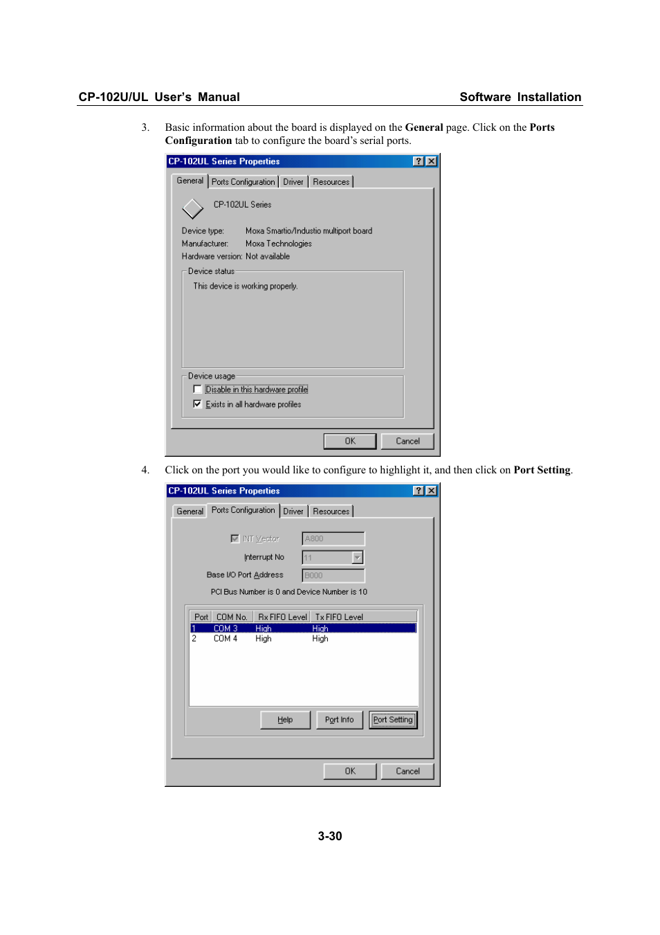 Moxa Technologies CP-102U/UL User Manual | Page 42 / 78