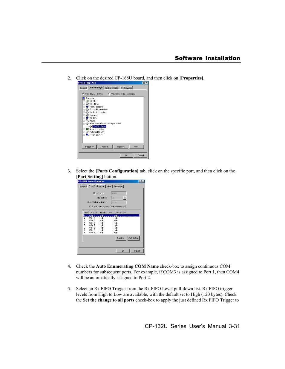 Moxa Technologies CP-132U User Manual | Page 47 / 87