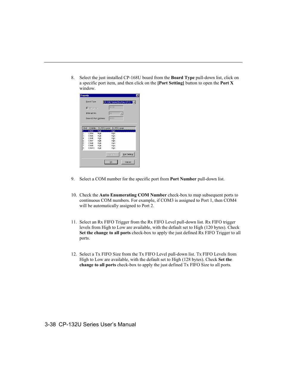 Moxa Technologies CP-132U User Manual | Page 54 / 87