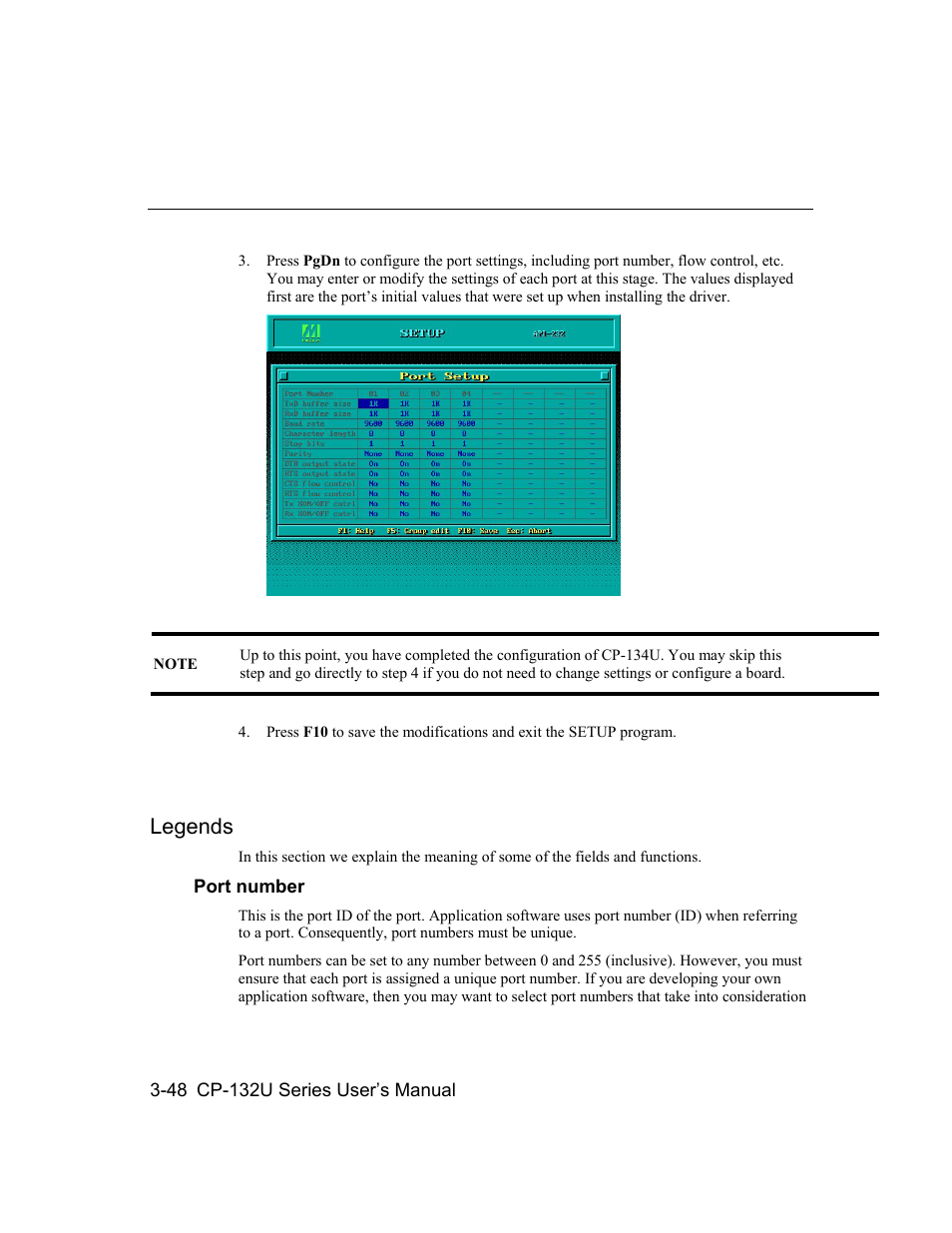 Legends, Legends -48 | Moxa Technologies CP-132U User Manual | Page 64 / 87