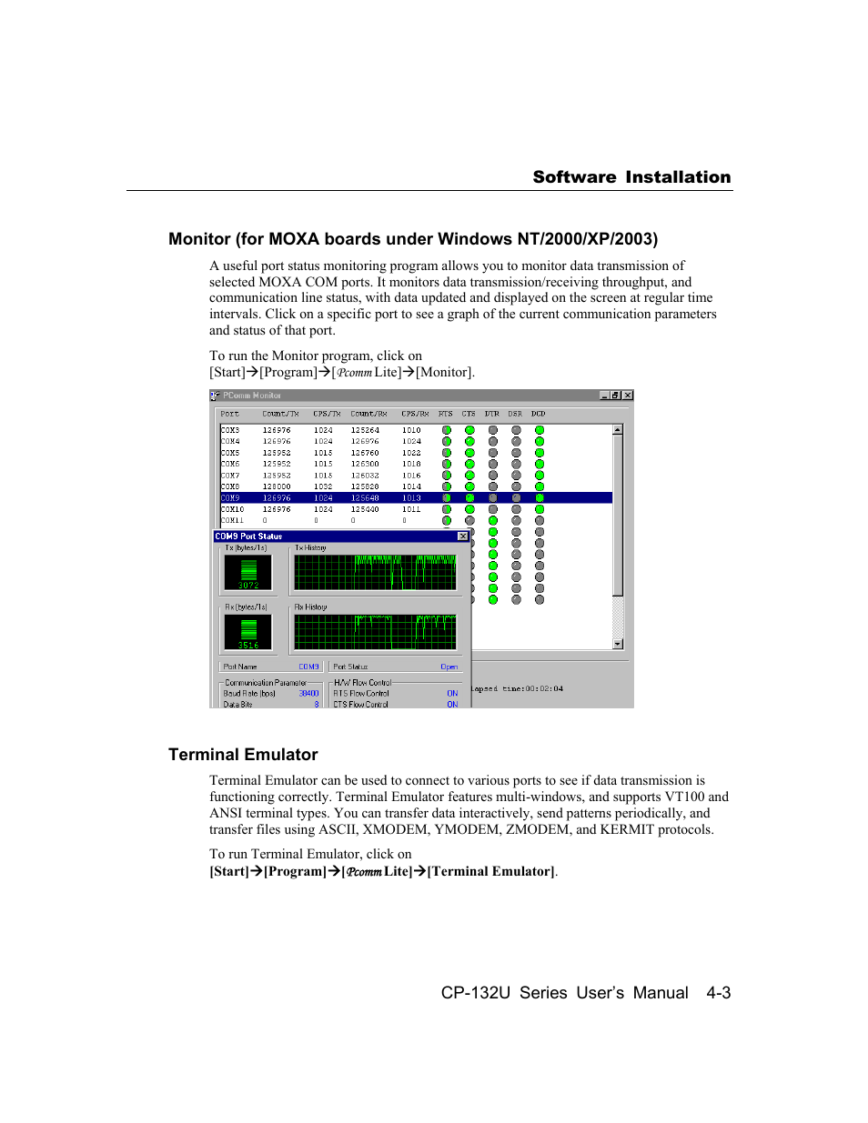 Moxa Technologies CP-132U User Manual | Page 71 / 87