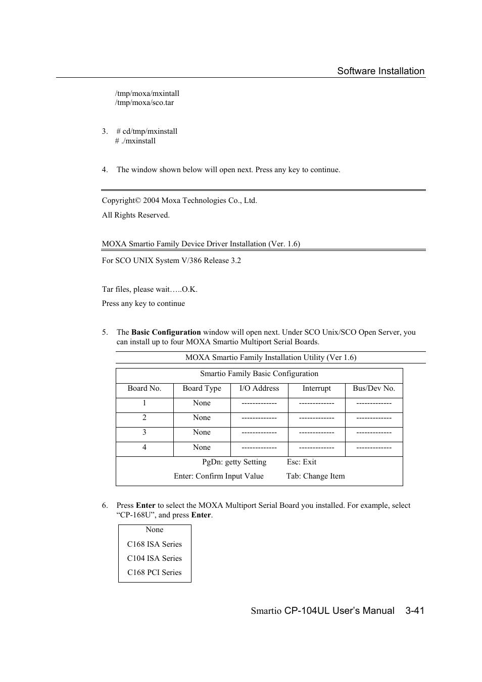 Moxa Technologies CP-104UL User Manual | Page 55 / 69