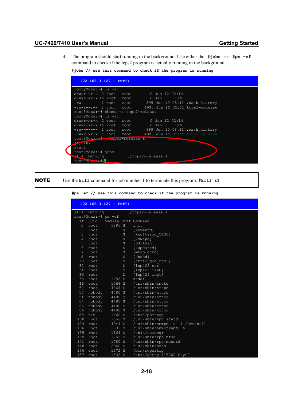 Testing procedure summary | Moxa Technologies UC-7420/7410 User Manual | Page 38 / 106