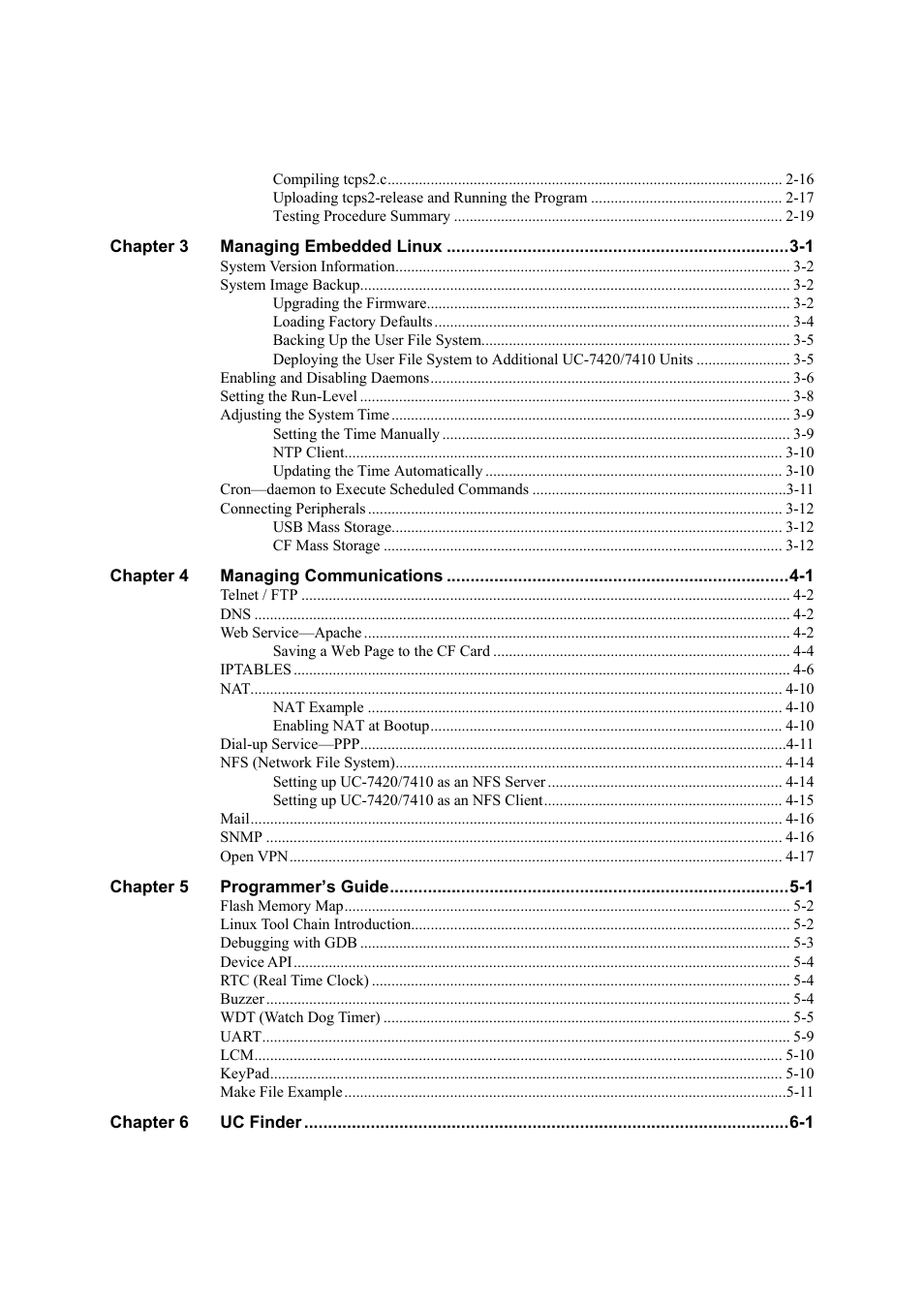 Moxa Technologies UC-7420/7410 User Manual | Page 4 / 106