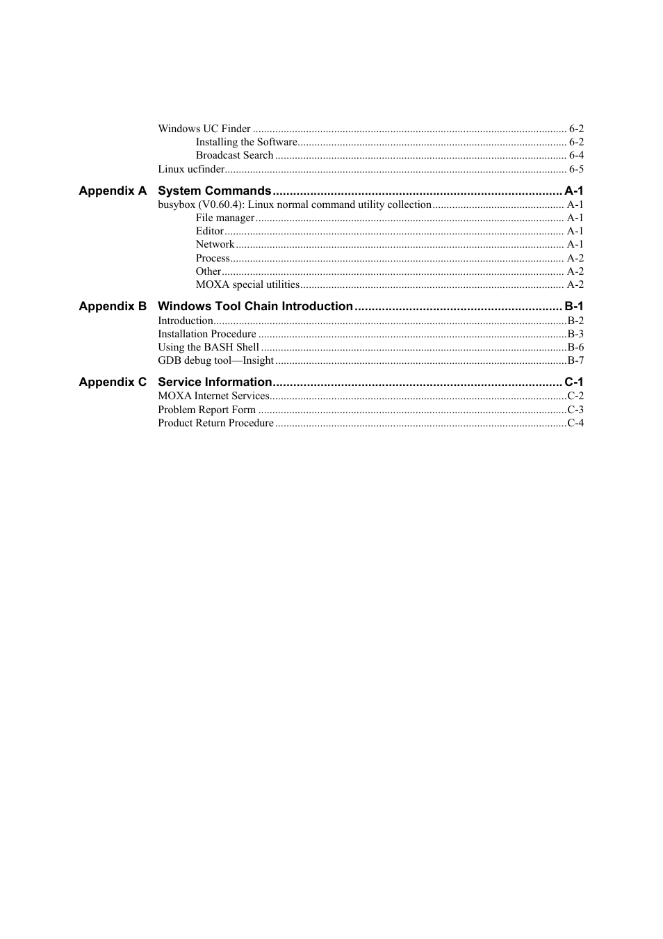 Moxa Technologies UC-7420/7410 User Manual | Page 5 / 106