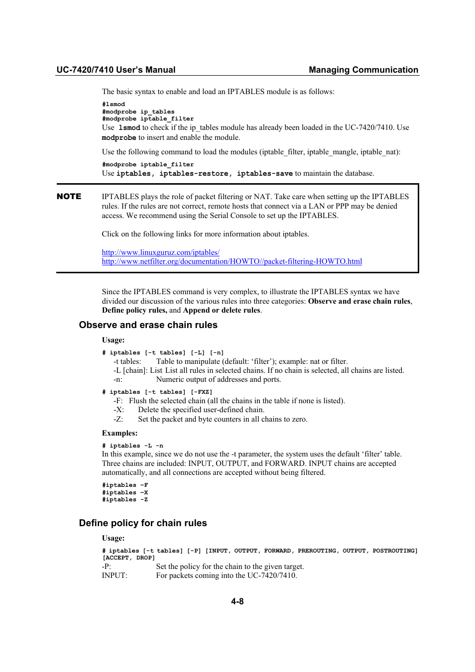 Moxa Technologies UC-7420/7410 User Manual | Page 60 / 106