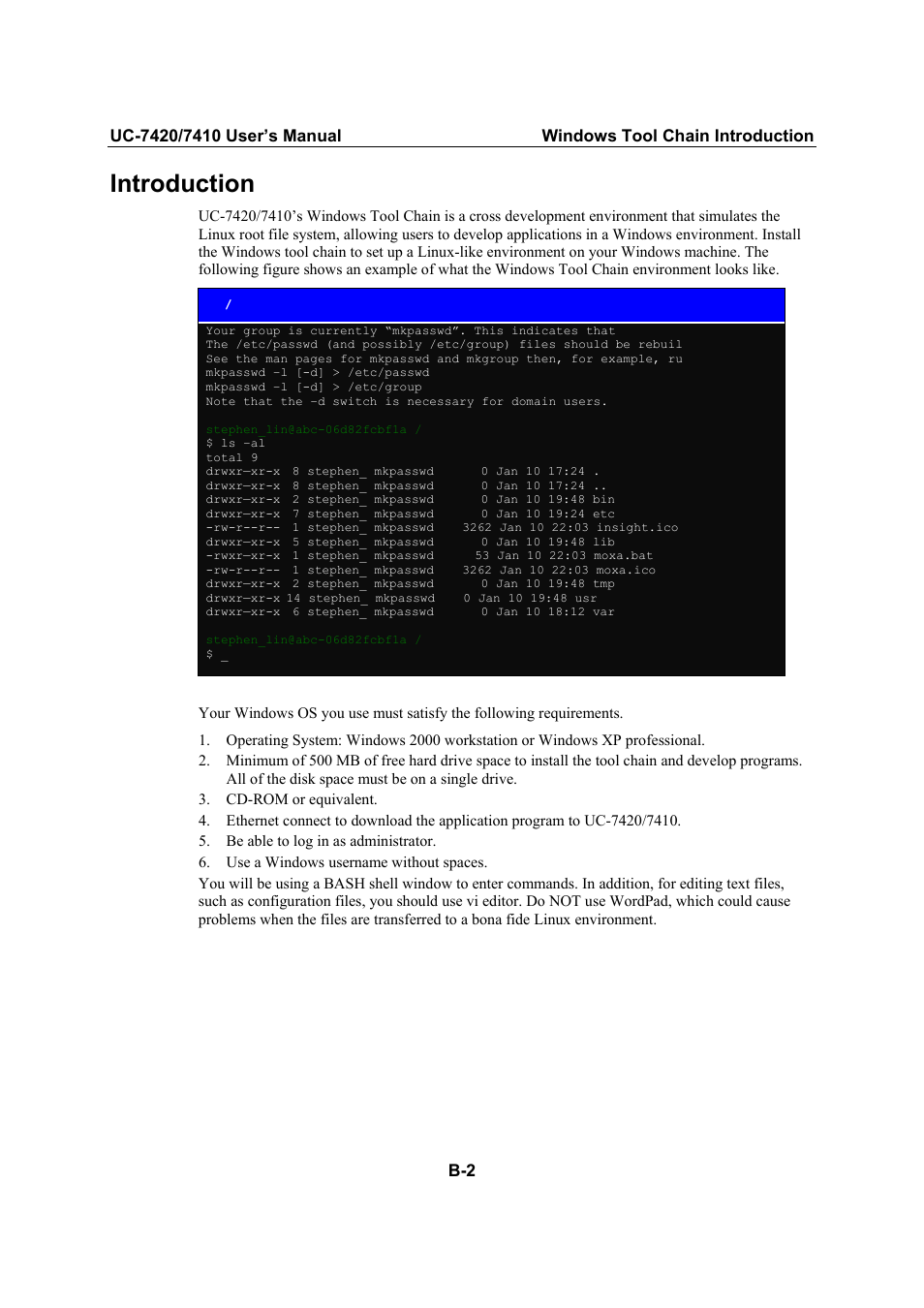 Introduction | Moxa Technologies UC-7420/7410 User Manual | Page 96 / 106