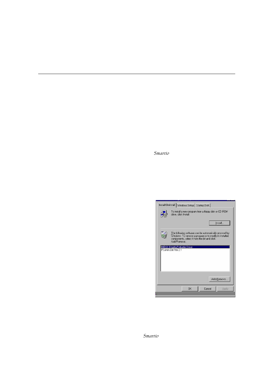 Removing driver | Moxa Technologies C104H/PCI Series User Manual | Page 41 / 64