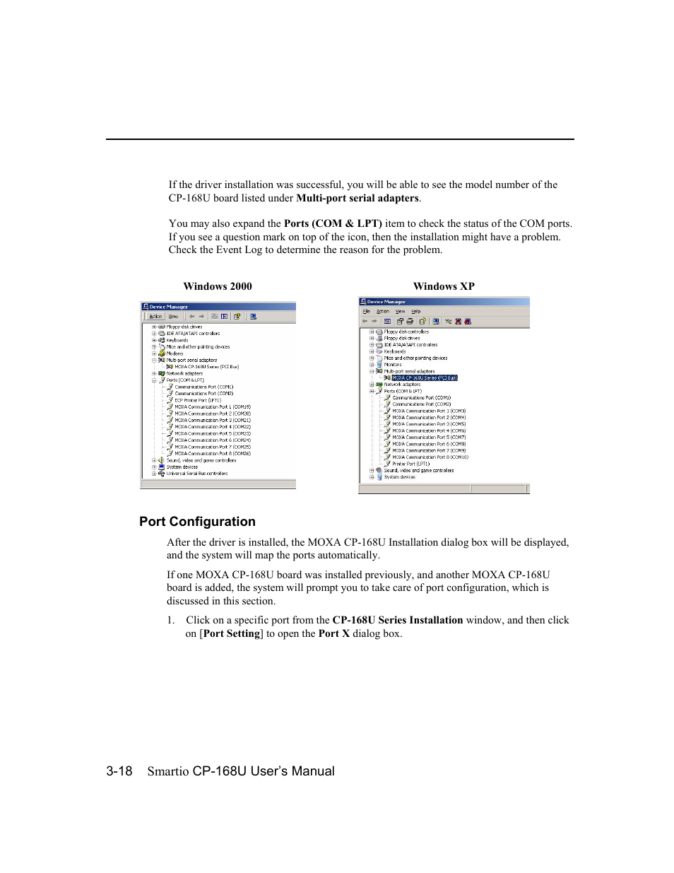 Moxa Technologies CP-168U User Manual | Page 34 / 86