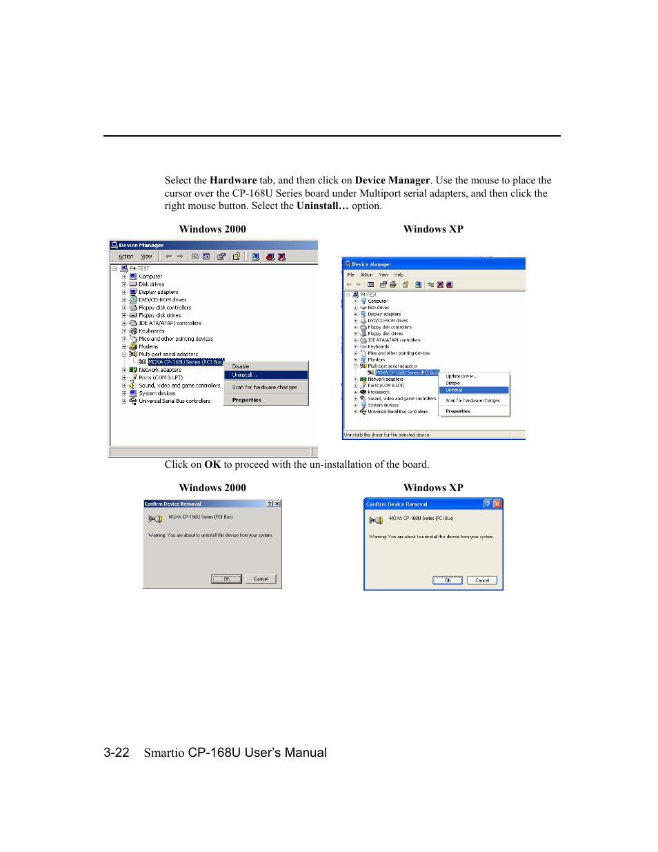 Moxa Technologies CP-168U User Manual | Page 38 / 86