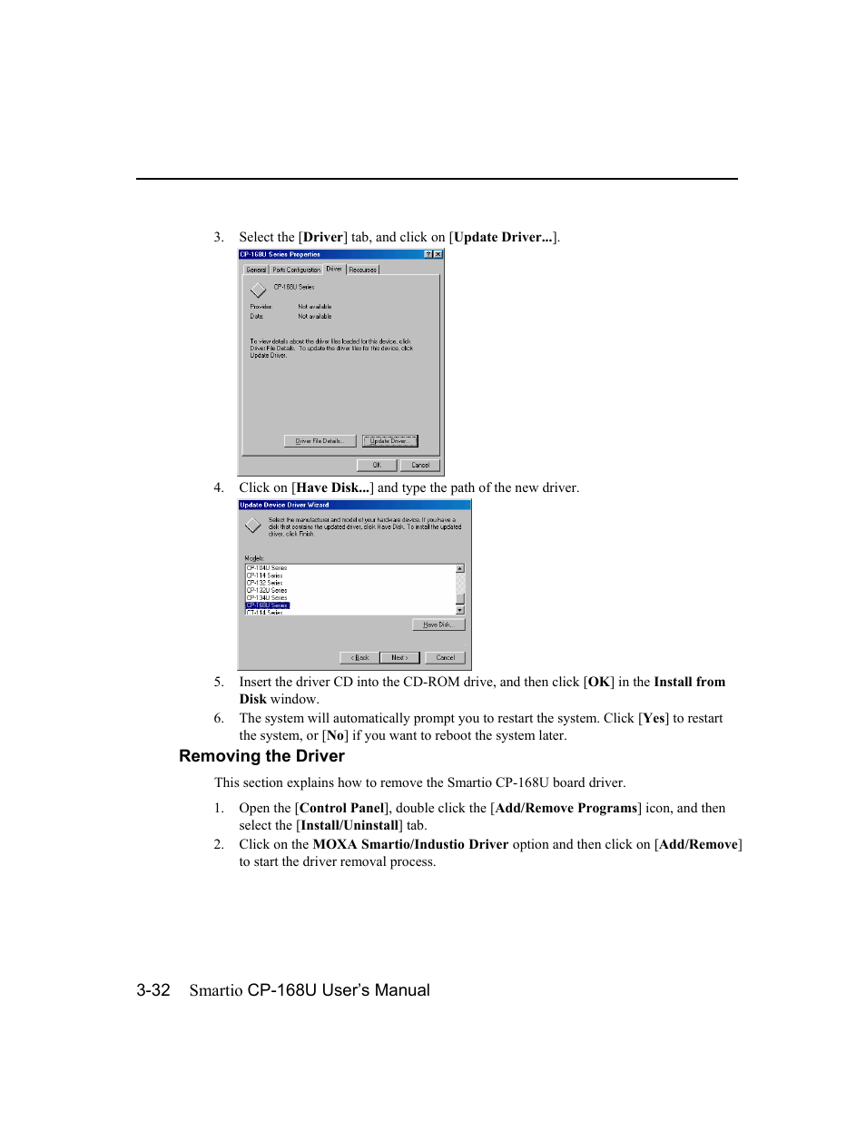 Moxa Technologies CP-168U User Manual | Page 48 / 86