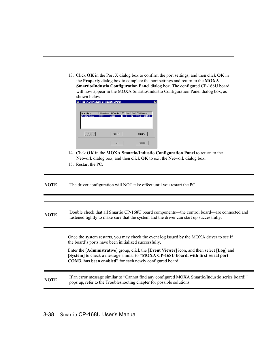 Moxa Technologies CP-168U User Manual | Page 54 / 86