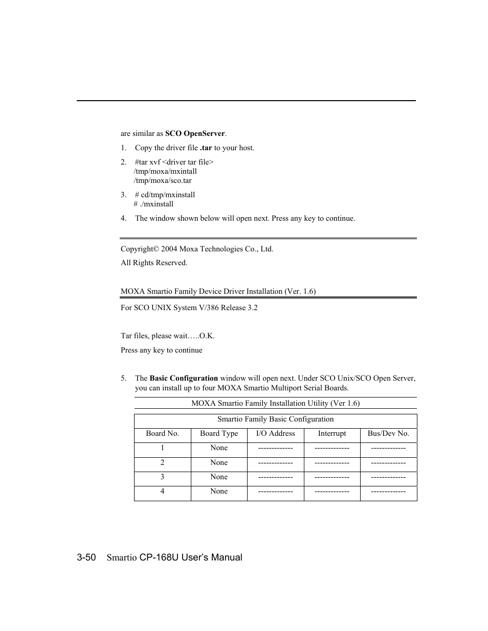 Moxa Technologies CP-168U User Manual | Page 66 / 86