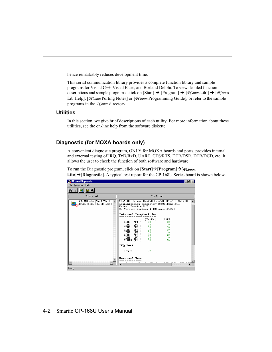 Moxa Technologies CP-168U User Manual | Page 72 / 86