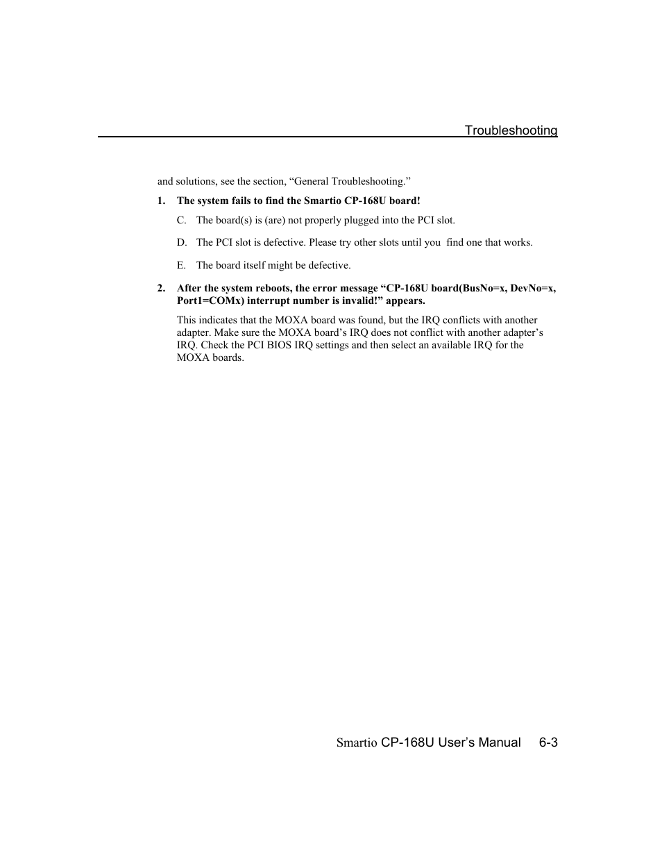 Moxa Technologies CP-168U User Manual | Page 81 / 86