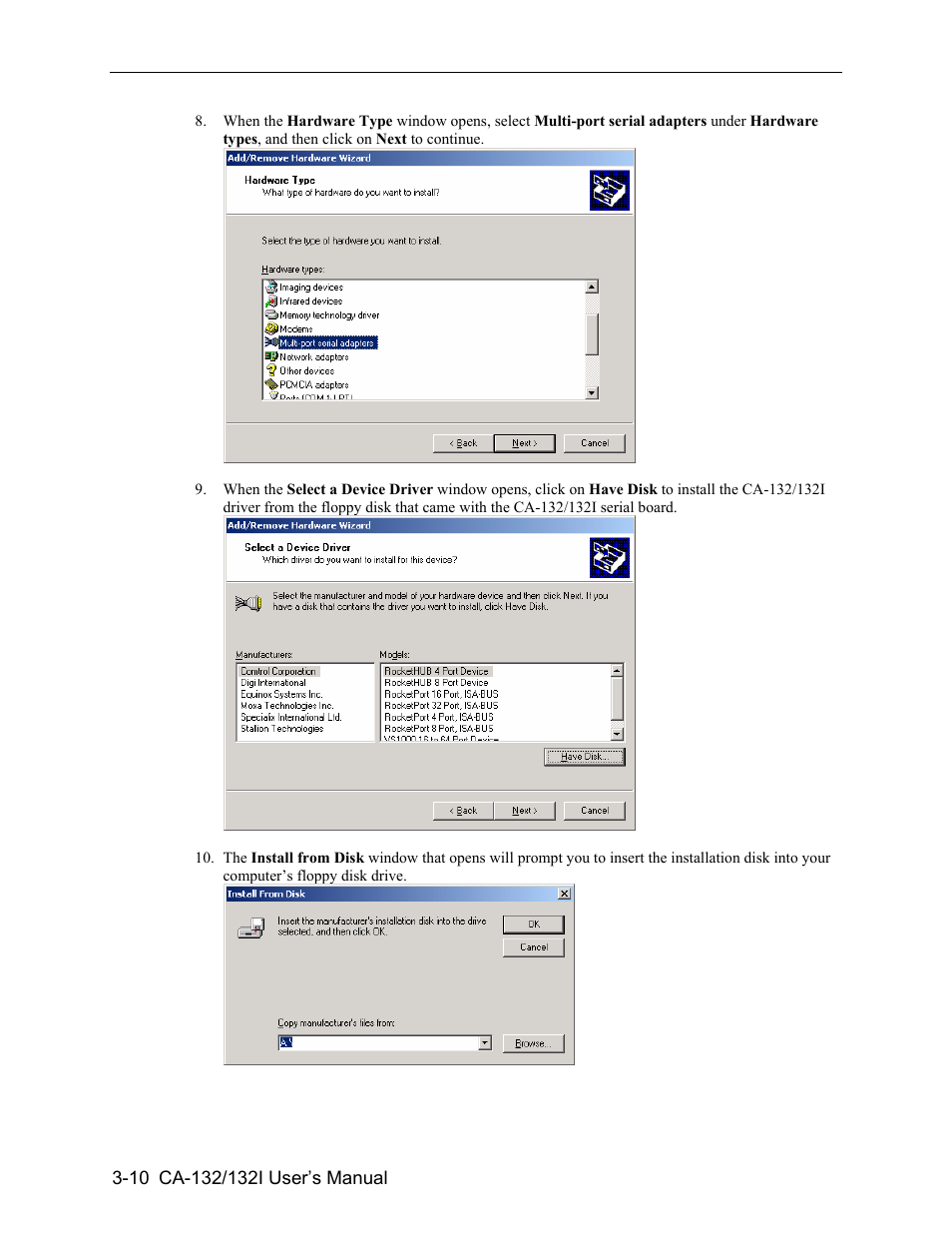 Moxa Technologies CA-132/132I User Manual | Page 24 / 49