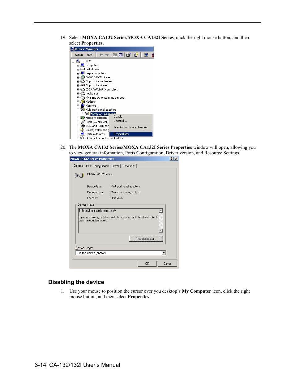 Moxa Technologies CA-132/132I User Manual | Page 28 / 49