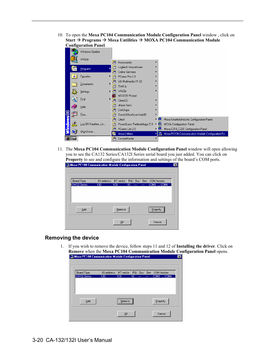 Moxa Technologies CA-132/132I User Manual | Page 34 / 49