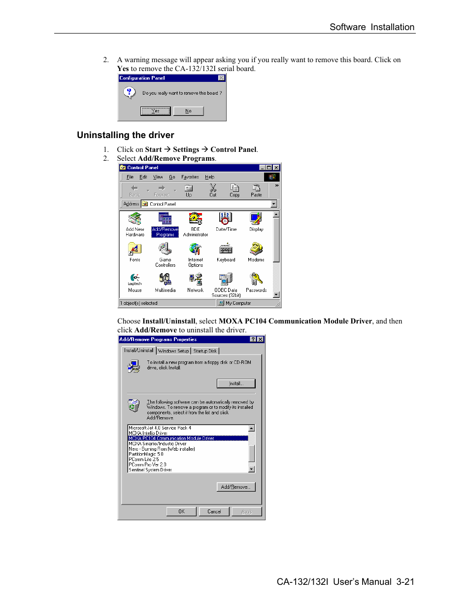 Moxa Technologies CA-132/132I User Manual | Page 35 / 49