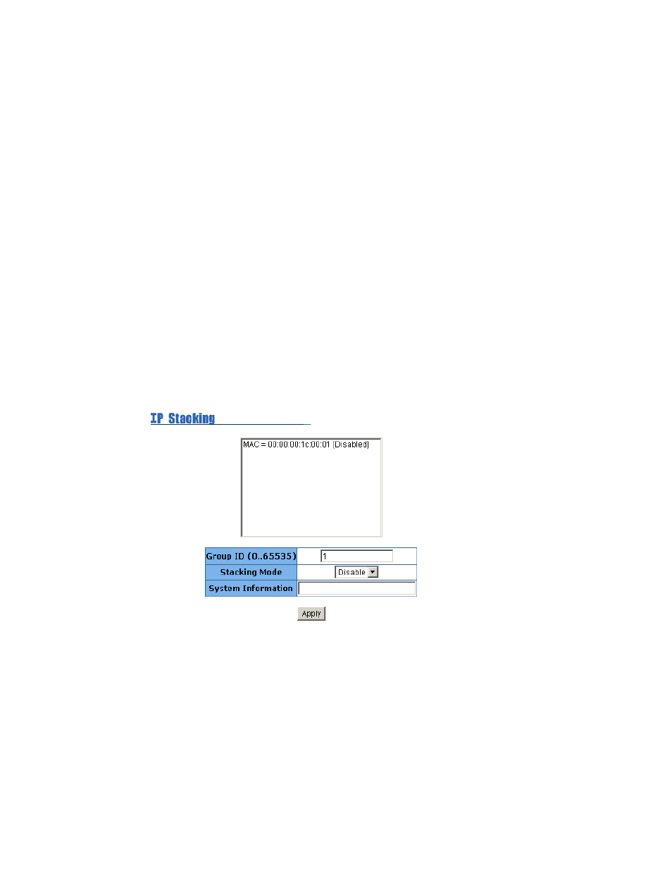 6-1. setting up an ip stacking group | Milan Technology MIL-SM2401M-STK User Manual | Page 201 / 207