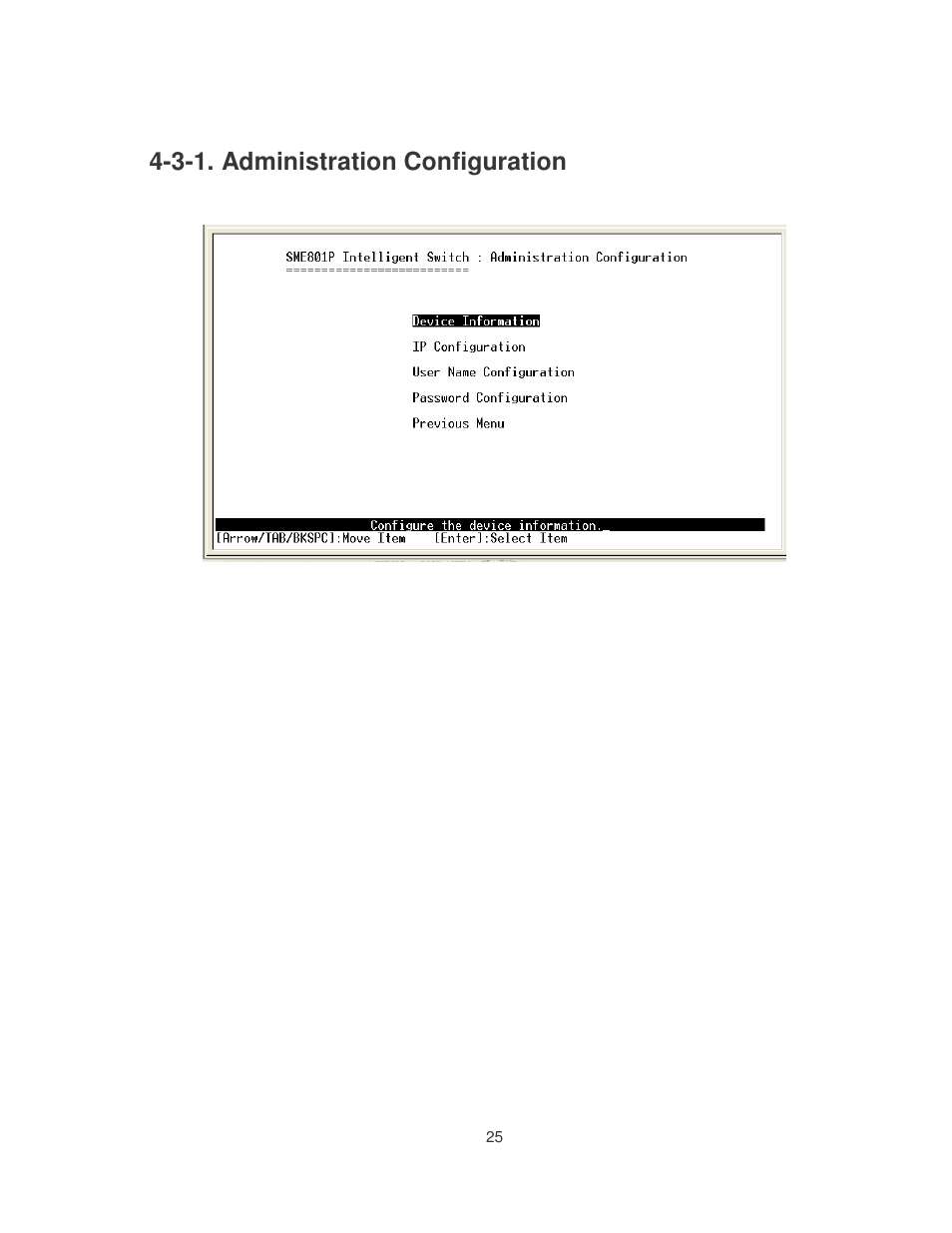 3-1. administration configuration | Milan Technology MIL-SME801P User Manual | Page 31 / 155