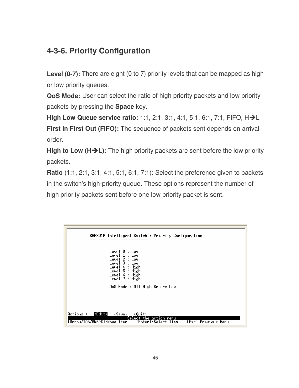 3-6. priority configuration | Milan Technology MIL-SME801P User Manual | Page 51 / 155