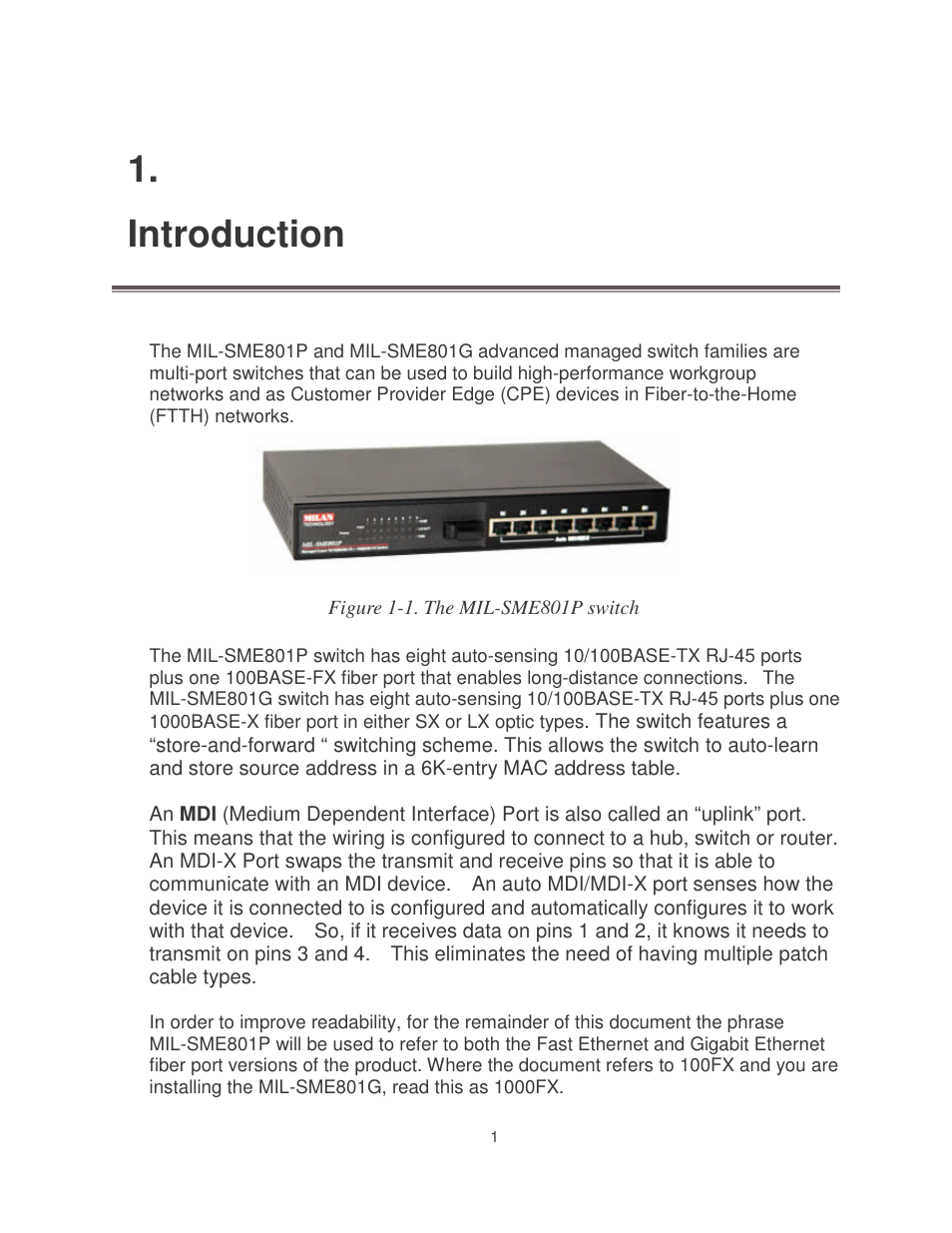 Introduction | Milan Technology MIL-SME801P User Manual | Page 7 / 155