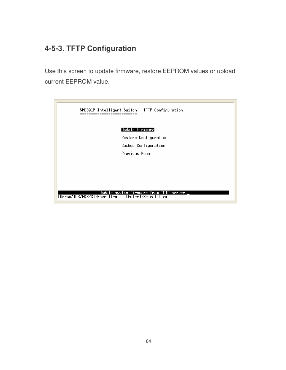 5-3. tftp configuration | Milan Technology MIL-SME801P User Manual | Page 90 / 155