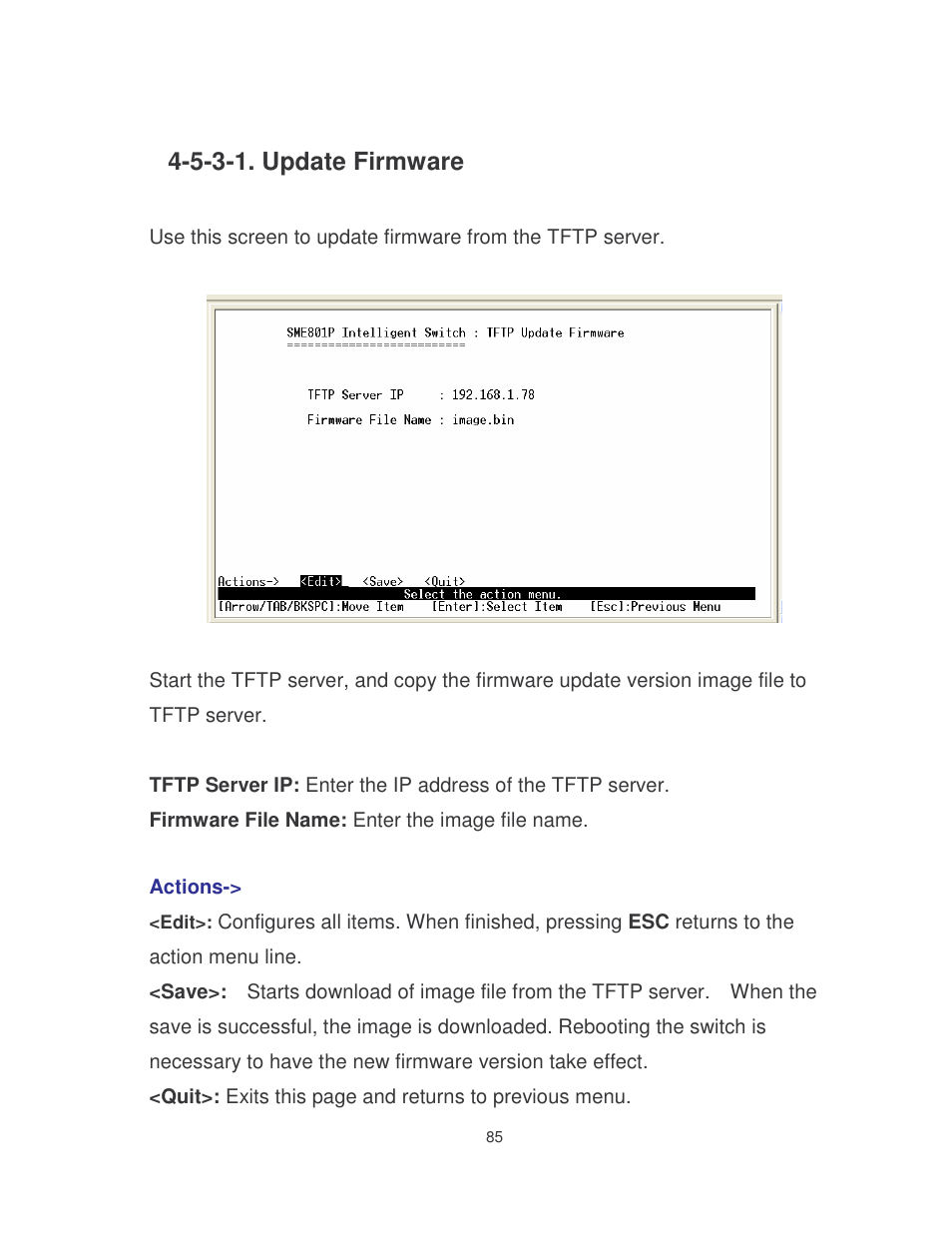 5-3-1. update firmware | Milan Technology MIL-SME801P User Manual | Page 91 / 155