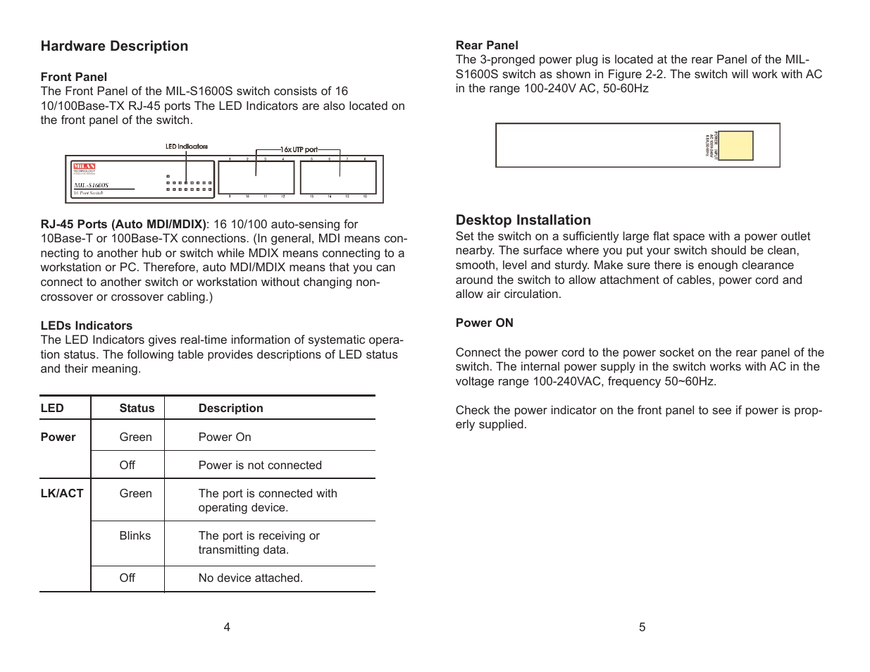 Milan Technology MIL-S1600S User Manual | Page 4 / 4