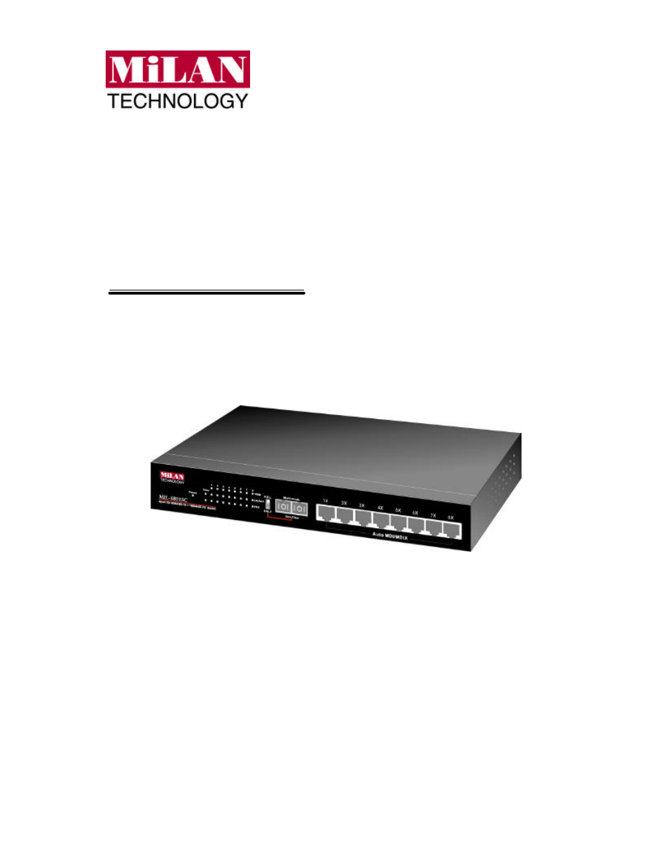 Milan Technology MIL-S801XX User Manual | 14 pages