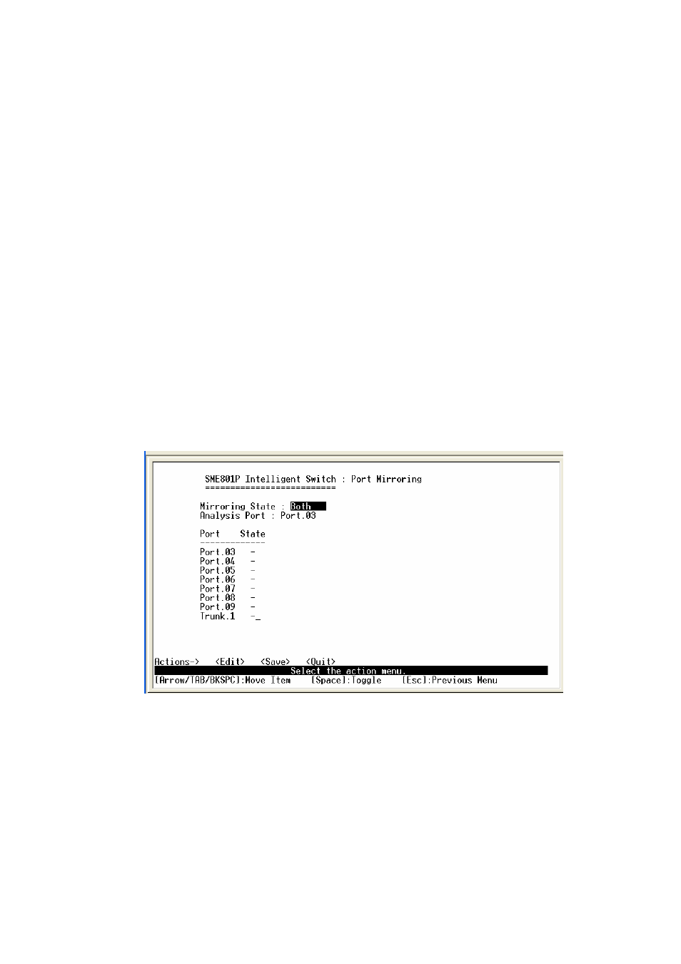 3-4. port mirroring configuration | Milan Technology MIL-SME801GSX User Manual | Page 39 / 155