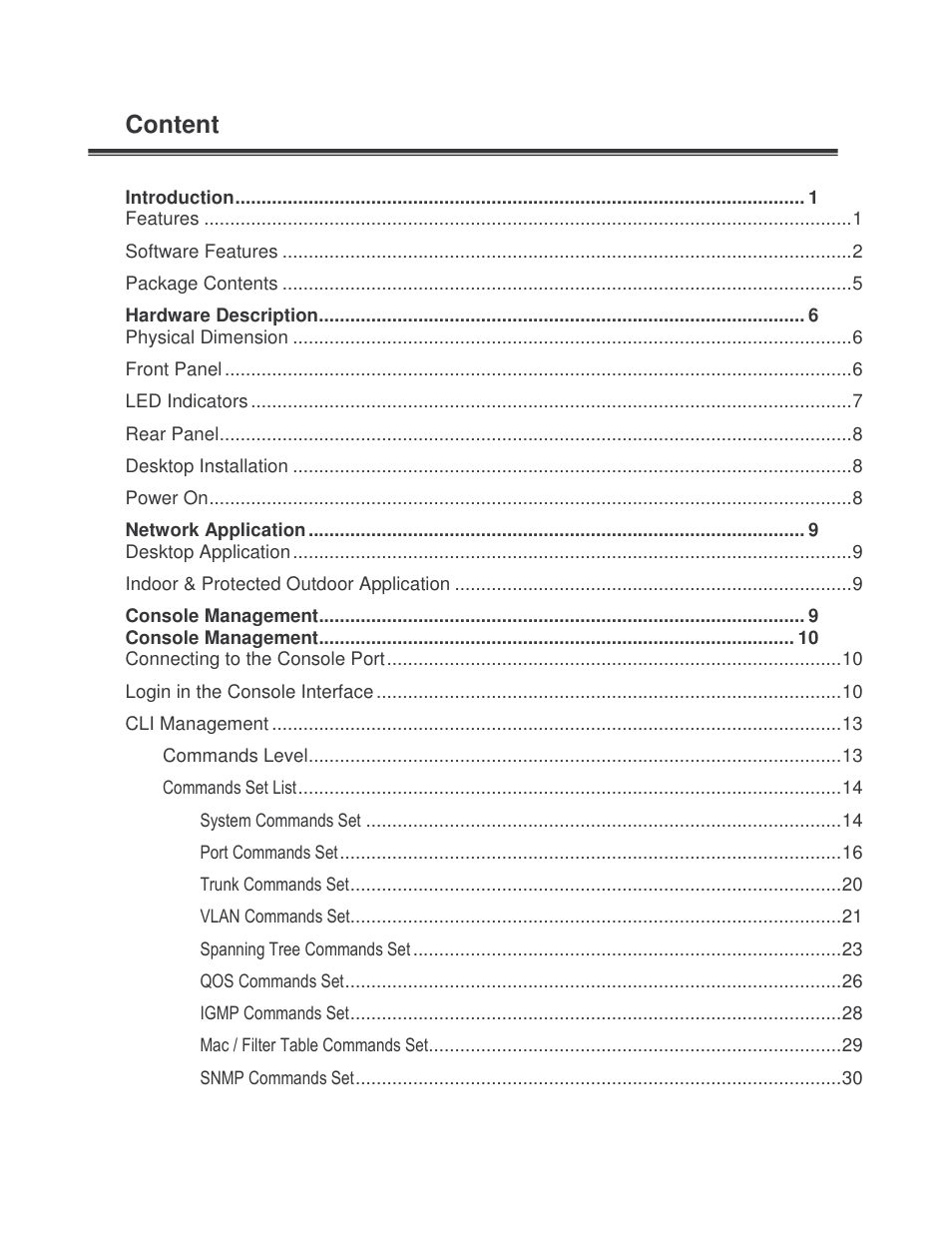 Content | Milan Technology MIL-SM8002TG User Manual | Page 3 / 180