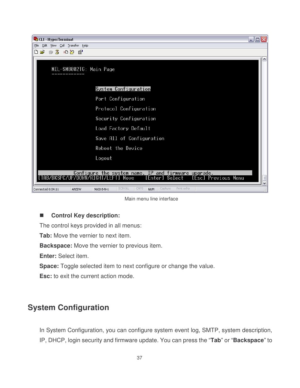 System configuration | Milan Technology MIL-SM8002TG User Manual | Page 45 / 180