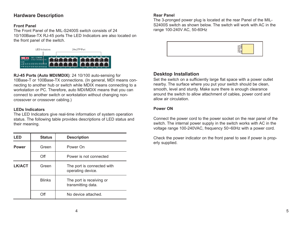 Milan Technology mil-s2400s User Manual | Page 4 / 4